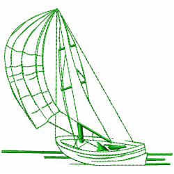 Boats Embroidery Design 2 Boats Embroidery Design 2